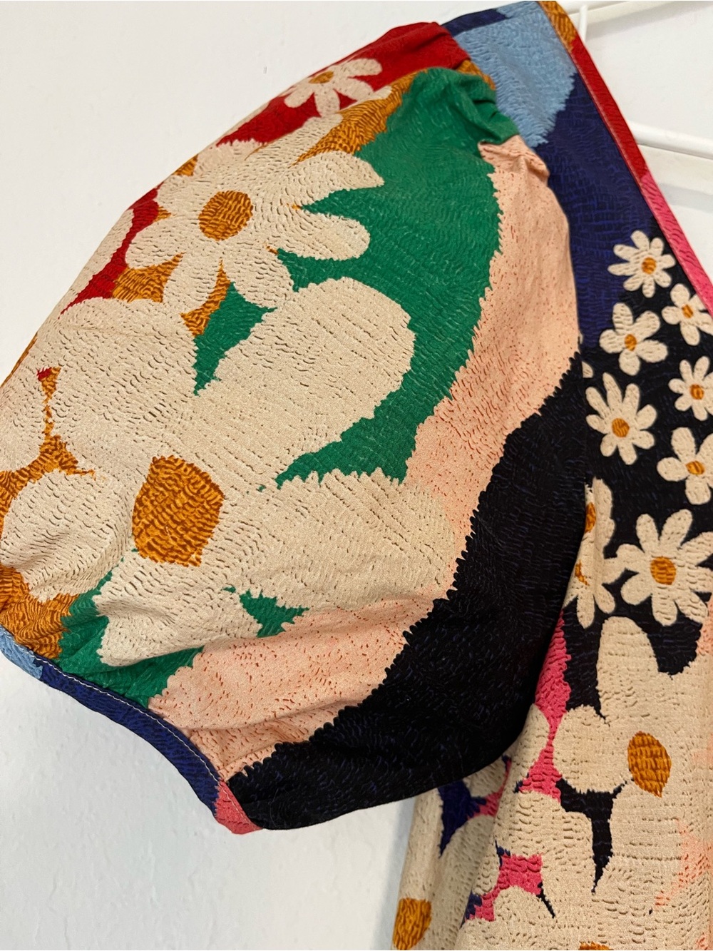FARM Rio Multicolor Daisy Patchwork Mini Dress - Picture 2 of 9